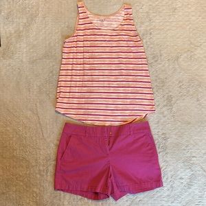 Loft Pink Chino Shorts, Size 4